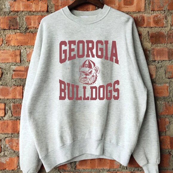 Vintage 90s University Of Georgia Bulldogs Georgia Bulldogs Vintage Shirt - Picture 1 of 2
